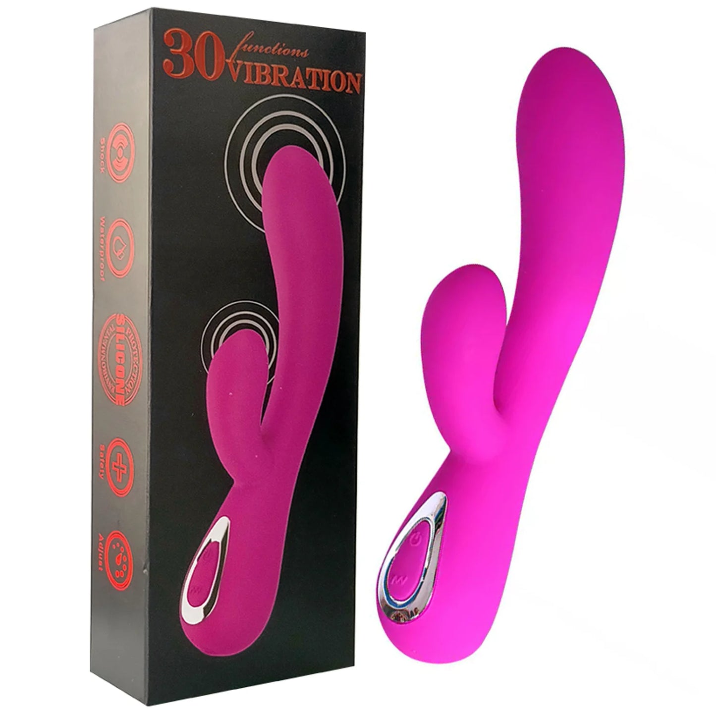 VIBRADOR DOBLE ESTIMULACION 30 FUNCTIONS
