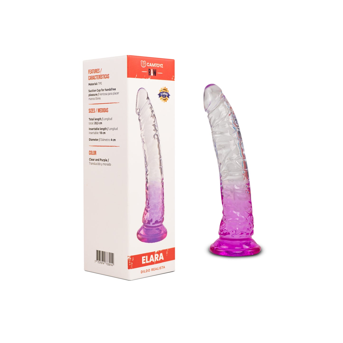 RAW DILDO REALISTA ELARA 20.5 CM