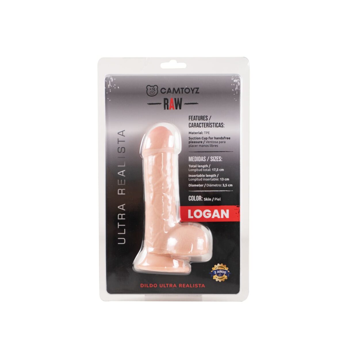 RAW DILDO ULTRA REALISTA LOGAN 17.5 CM