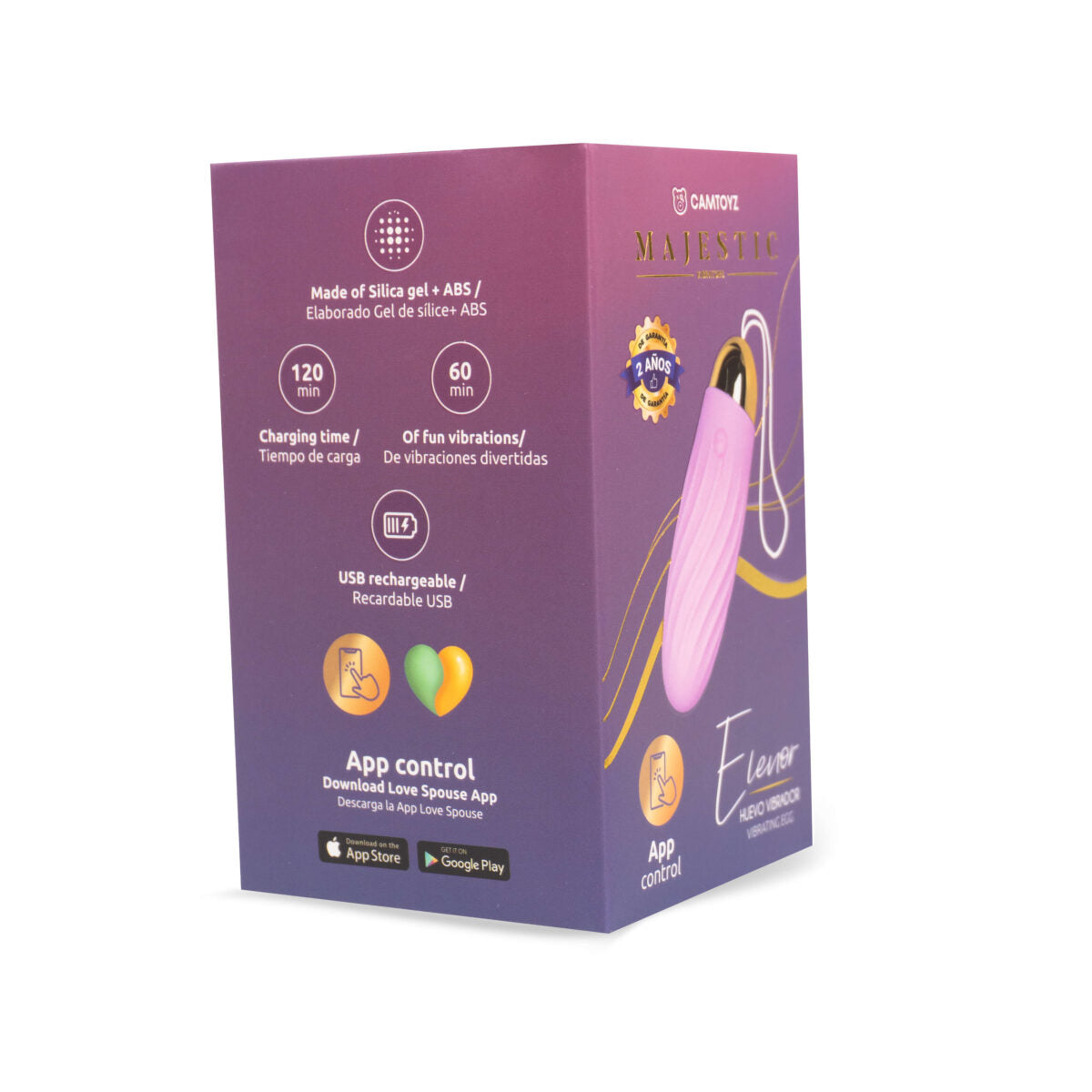HUEVO VIBRADOR CON APP ELENOR MAJESTIC