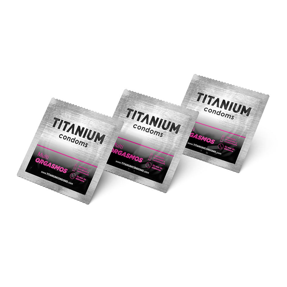 CONDONES TITANIUM MULTIORGASMOS X 3