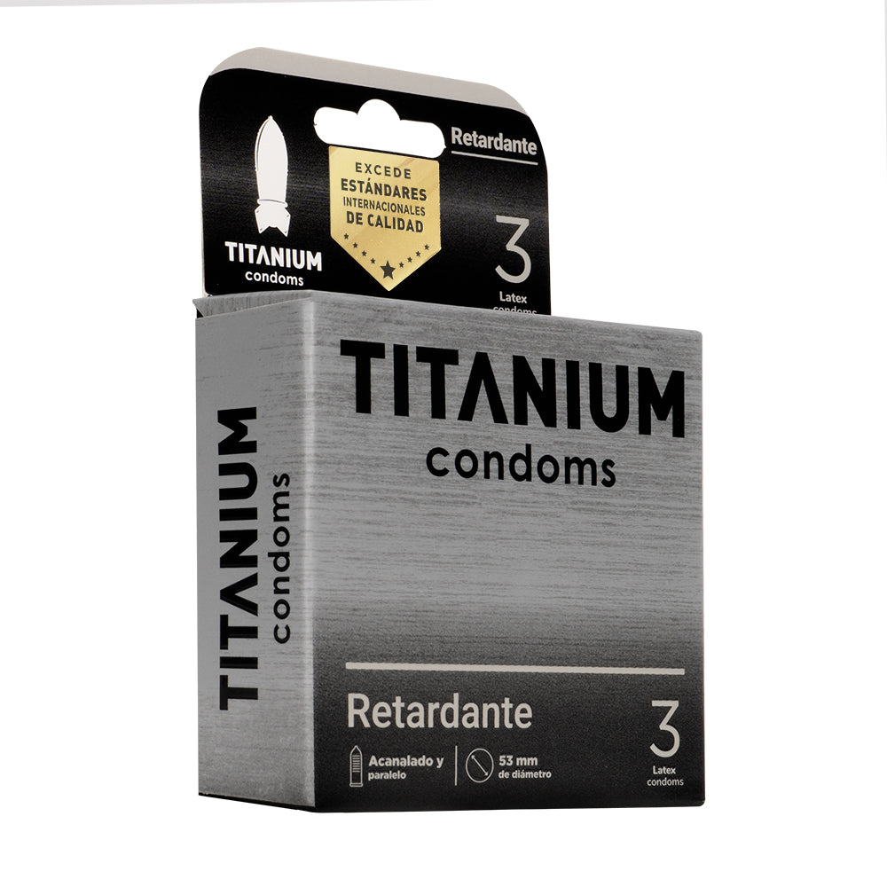 CONDONES TITANIUM RETARDANTE