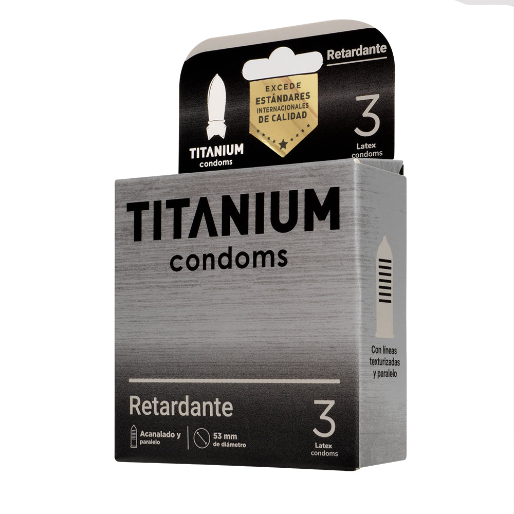 CONDONES TITANIUM RETARDANTE