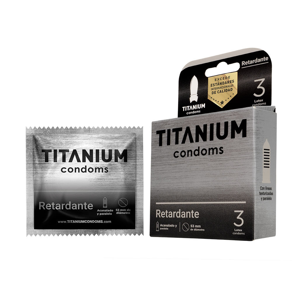 CONDONES TITANIUM RETARDANTE