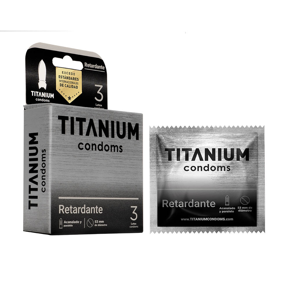 CONDONES TITANIUM RETARDANTE