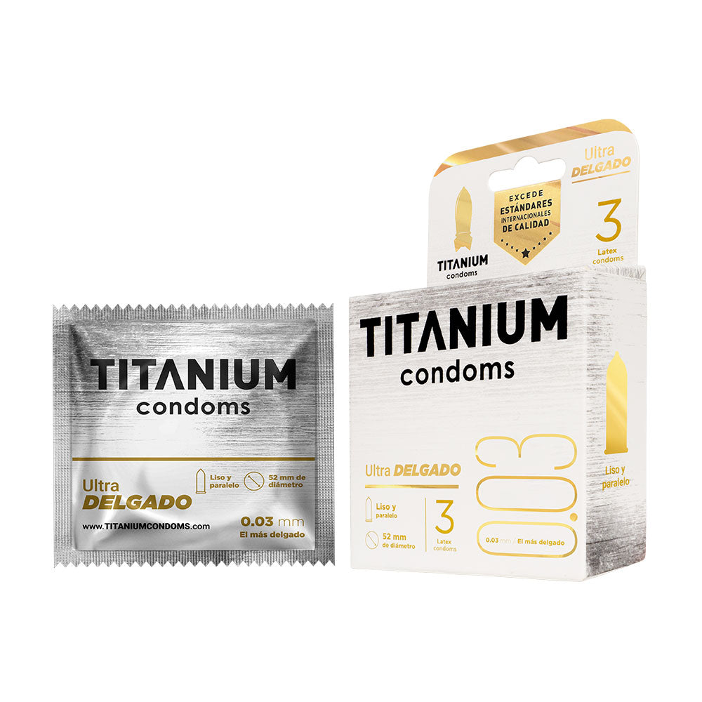 CONDONES TITANIUM ULTRA DELGADO