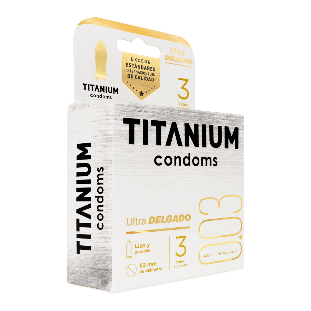 CONDONES TITANIUM ULTRA DELGADO