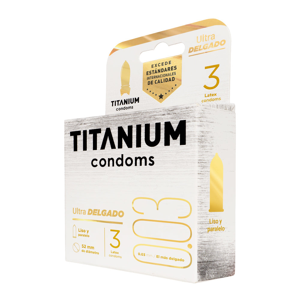 CONDONES TITANIUM ULTRA DELGADO