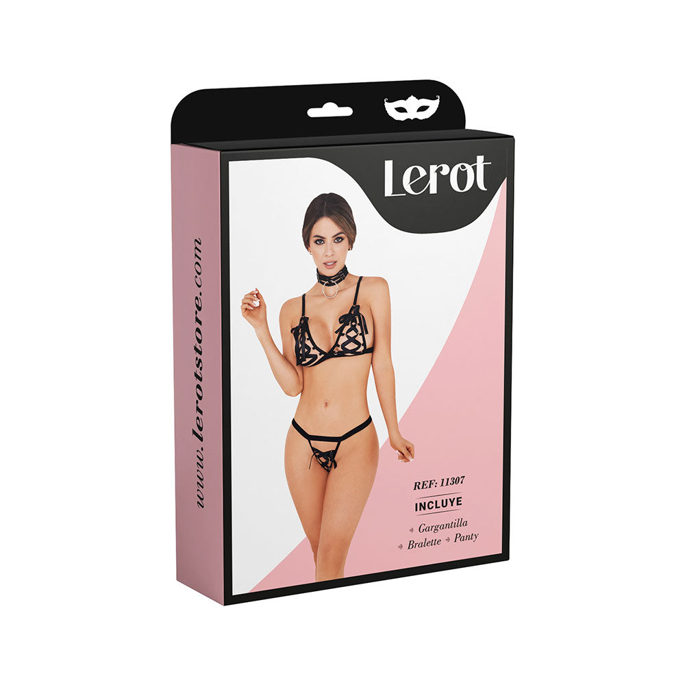 CONJUNTO LENCERÍA LEROT YARA S-M Y M-L Editor de texto enriquecido