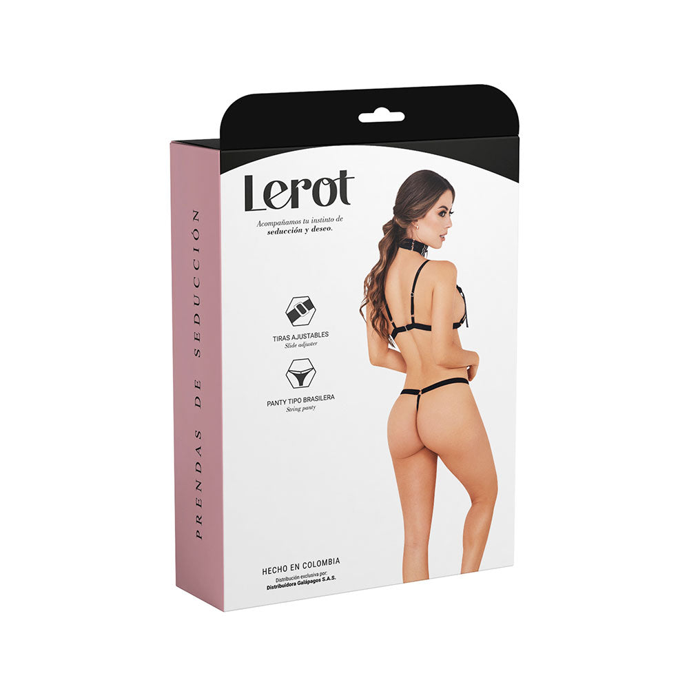 CONJUNTO LENCERÍA LEROT YARA S-M Y M-L Editor de texto enriquecido