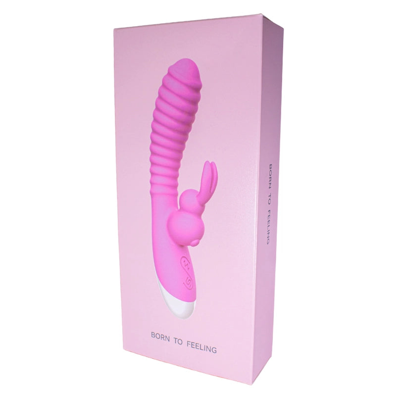 VIBRADOR DOBLE ESTIMULACION RABBIT RIBBED