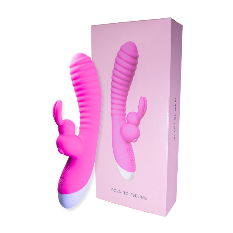 VIBRADOR DOBLE ESTIMULACION RABBIT RIBBED