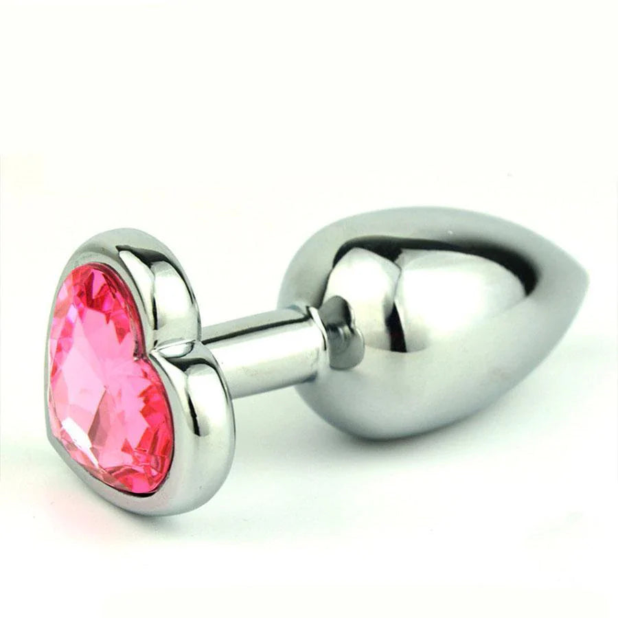PLUG ANAL PLATEADO CORAZON