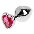 PLUG ANAL PLATEADO CORAZON