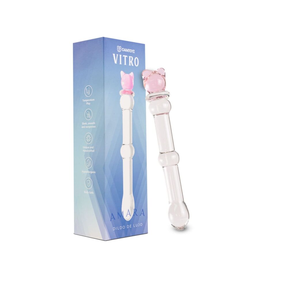 DILDO VITRO AMARA DE VIDRIO