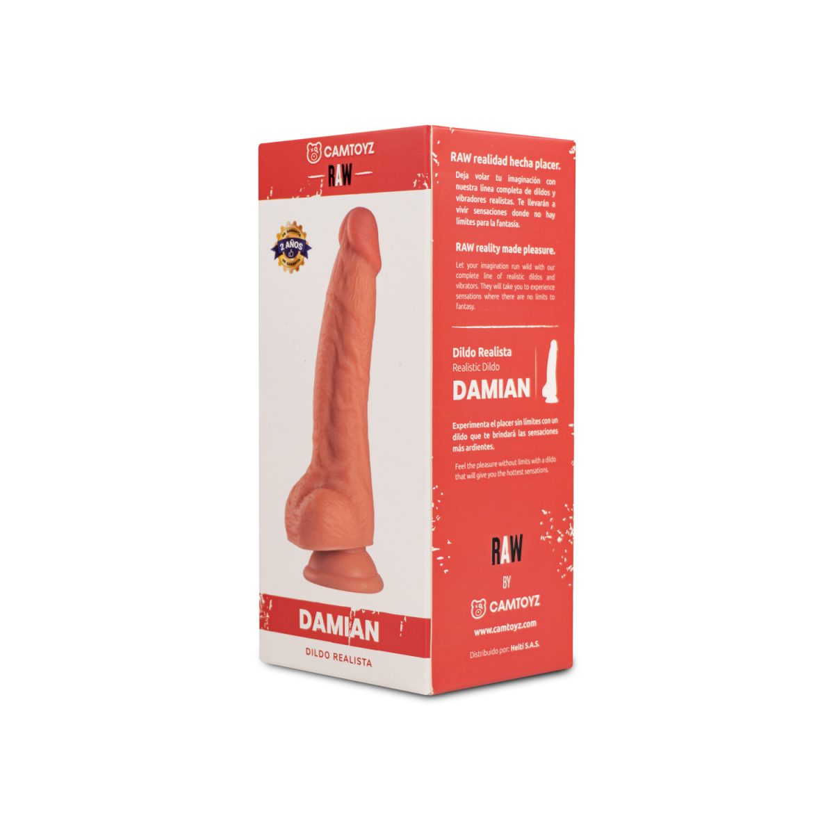 RAW DILDO REALISTA DAMIAN 20 CM