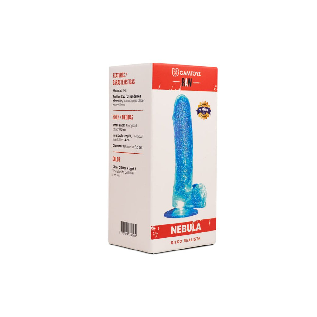 DILDO REALISTA NEBULA TRANSPARENTE 20 CM