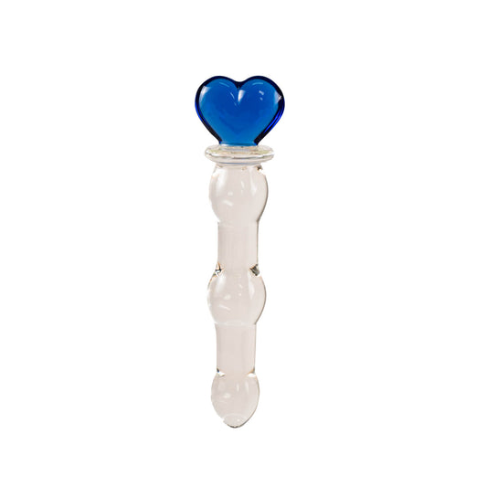 DILDO DE VIDRIO BLUE 18 CM