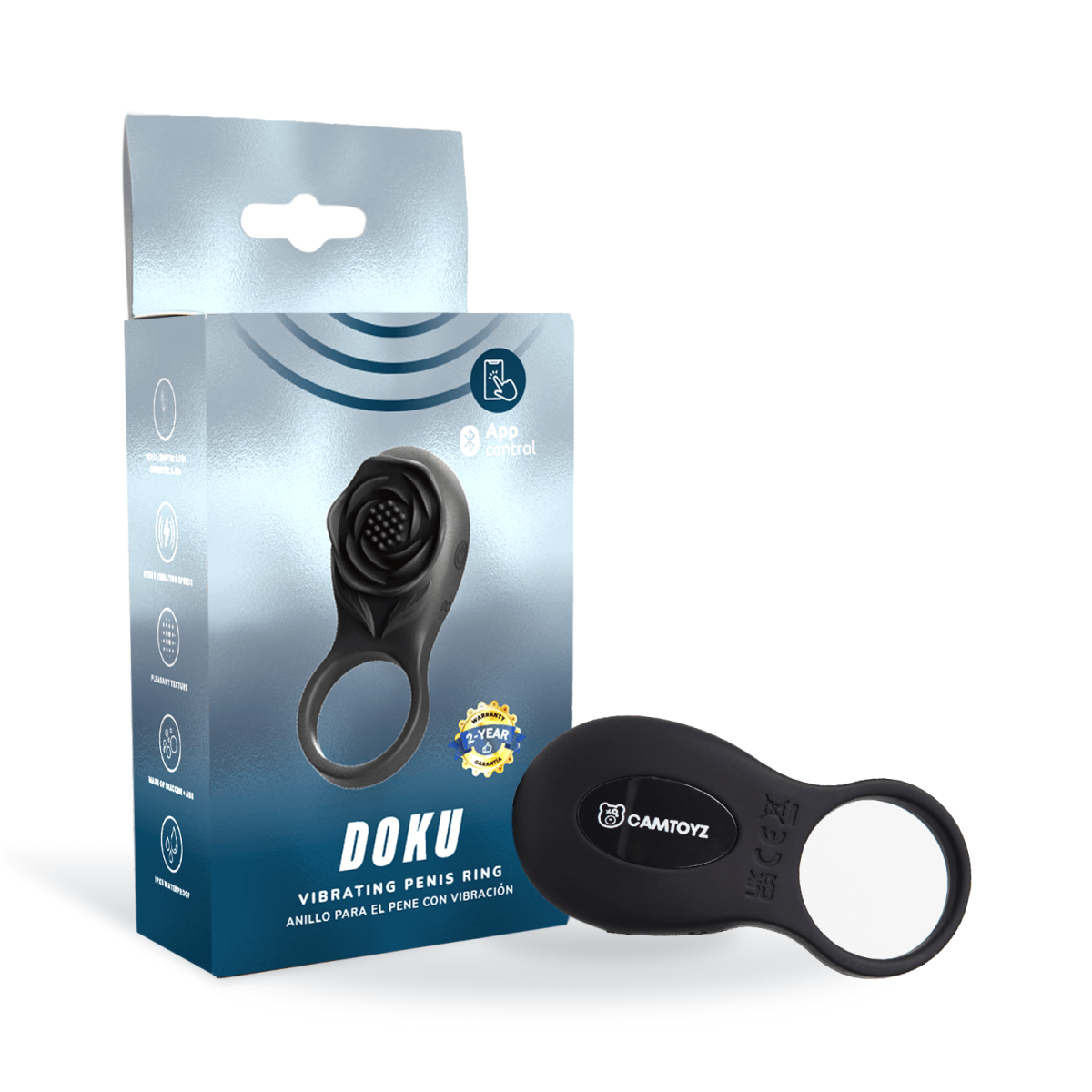 ANILLO VIBRADOR DOKU CON APP CAMTOYZ