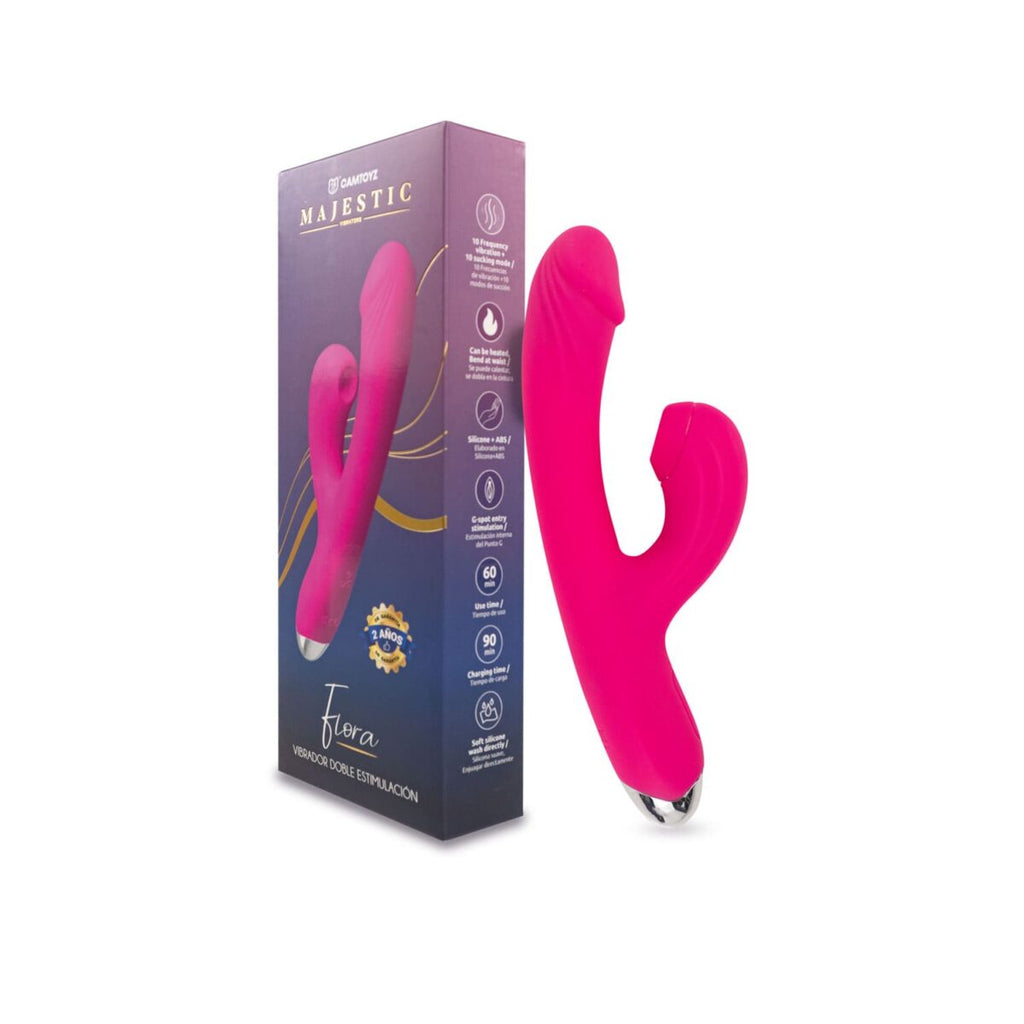 VIBRADOR MAJESTIC FLORA DOBLE ESTIMULACIÓN