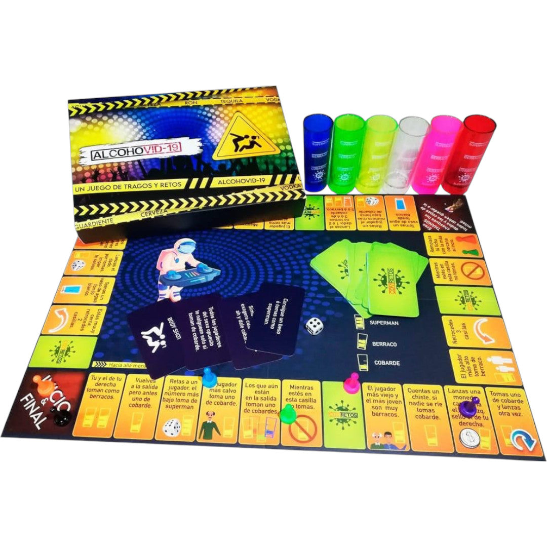 JUEGO DE MESA ALCOHOVID-19