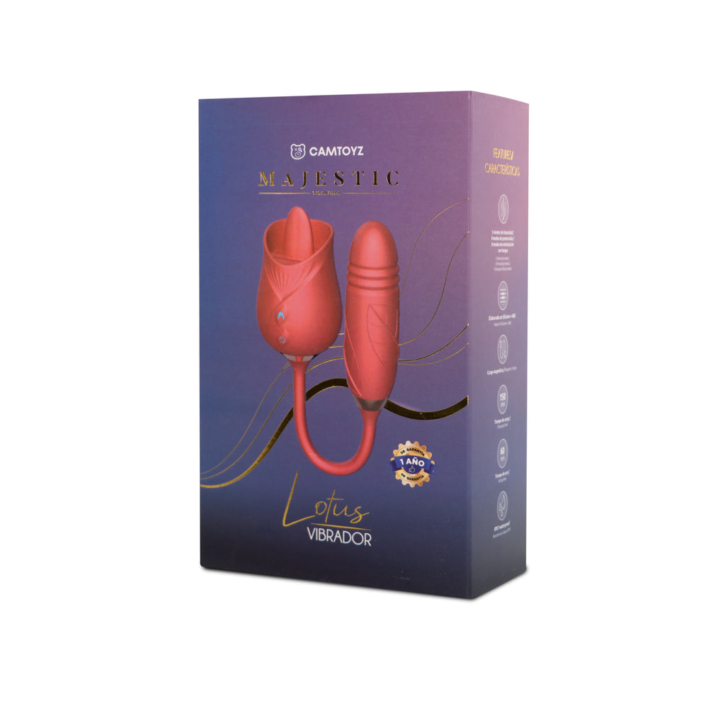 VIBRADOR CON BALA MAJESTIC LOTUS