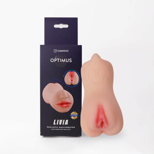 MASTURBADOR TRIPLE USO REALISTA LIVIA OPTIMUS