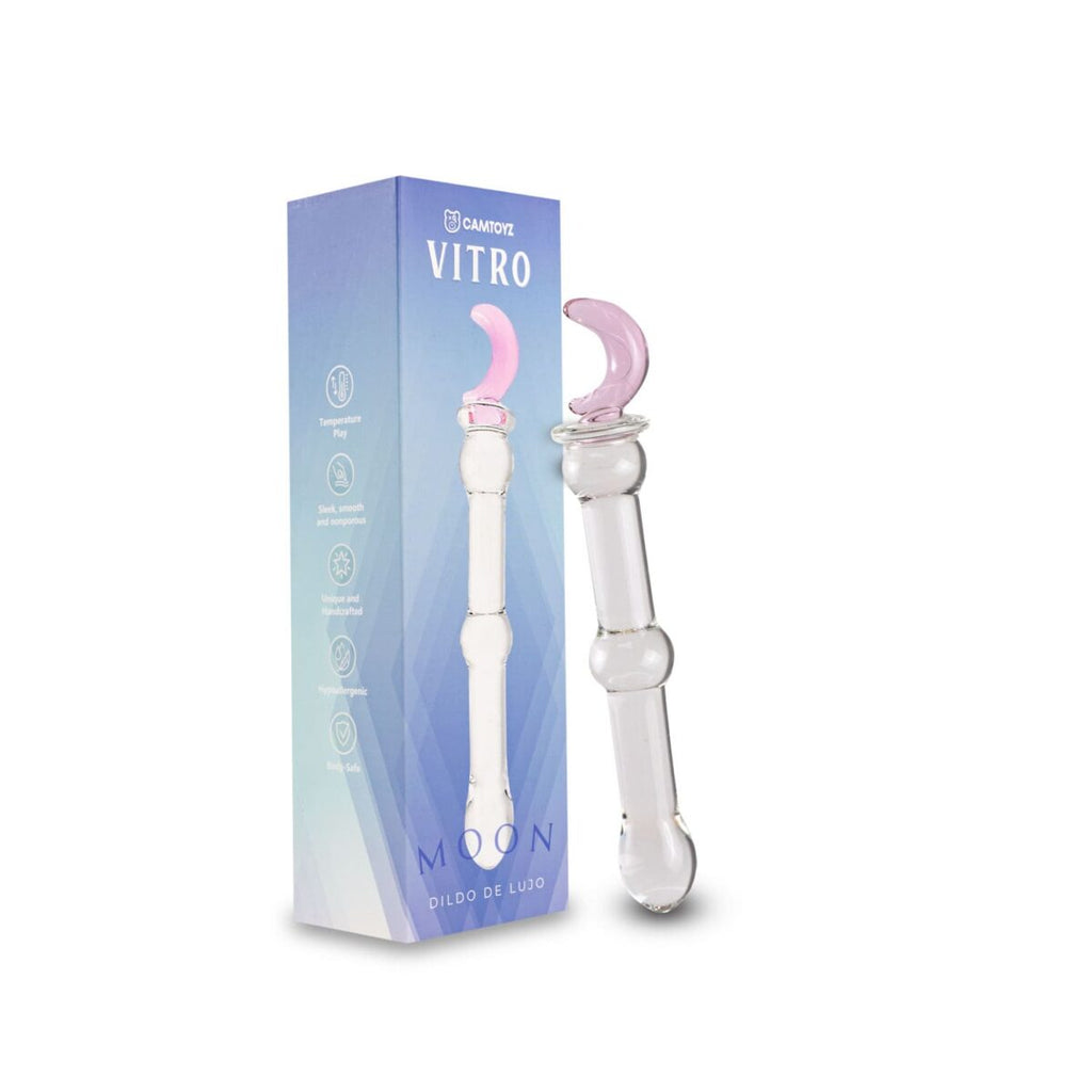 DILDO VITRO MOON DE VIDRIO MOON 17 CM