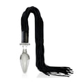 PLUG ANAL DE VIDRIO CON LÁTIGO FLAGELO