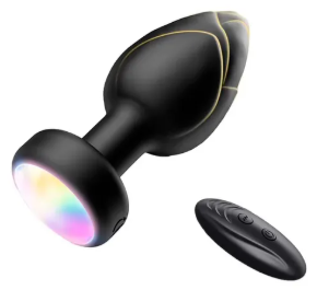 PLUG ANAL VIBRADOR  LED REMOTO