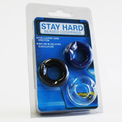 ANILLOS STAY HARD X3