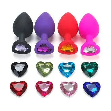 PLUG ANAL SILICONA CORAZON