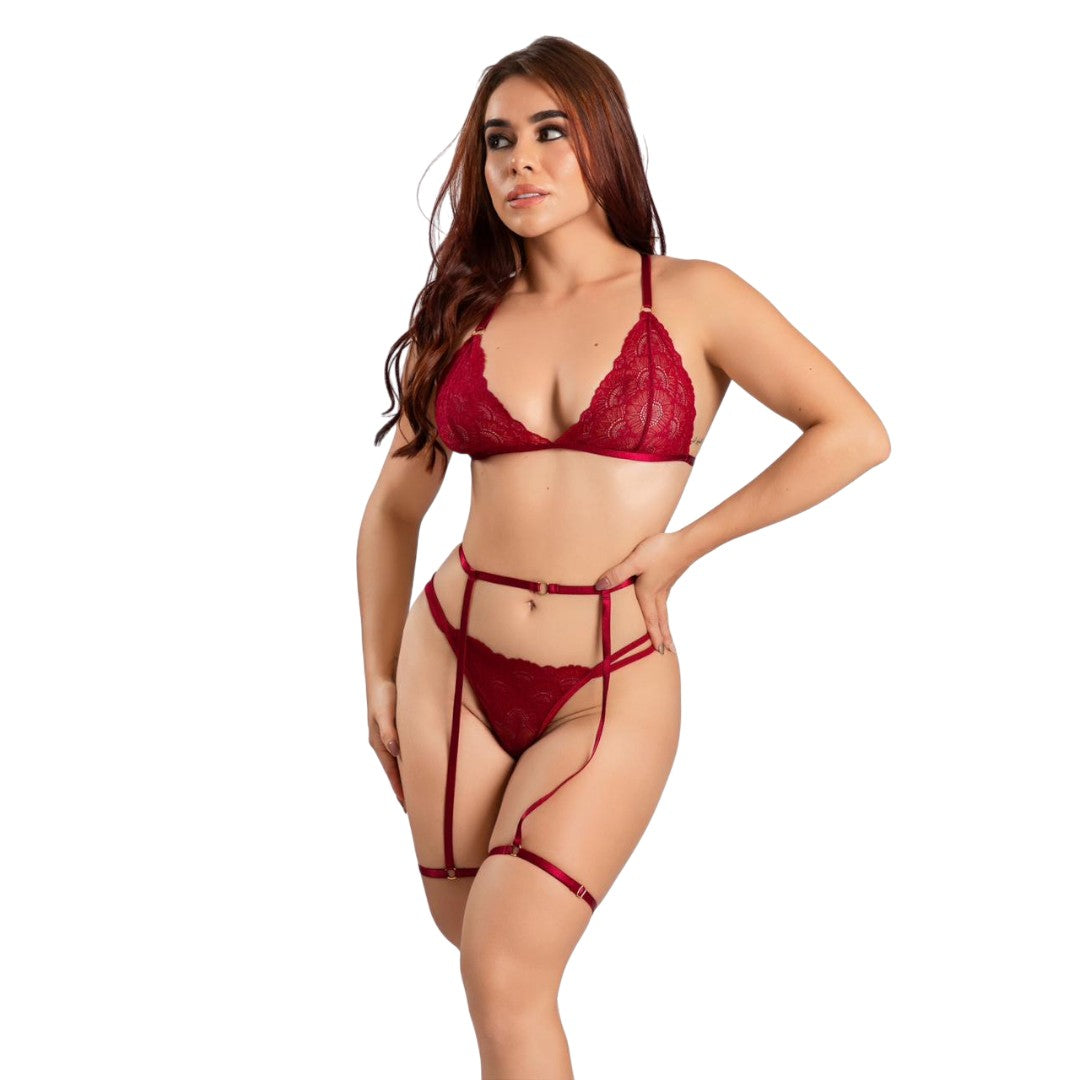 CONJUNTO LENCERIA WOW LILO FLOWERS