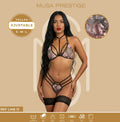 CONJUNTO LENCERIA NEGRO MUSA PRESTIGE