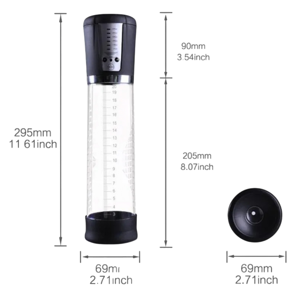 BOMBA DE VACIO PENIS PUMP MEN RECARGABLE