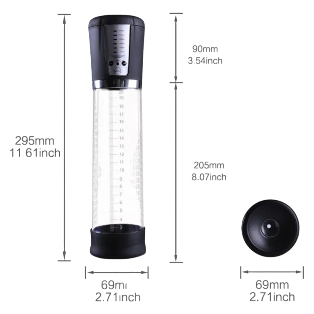 BOMBA DE VACIO PENIS PUMP MEN RECARGABLE