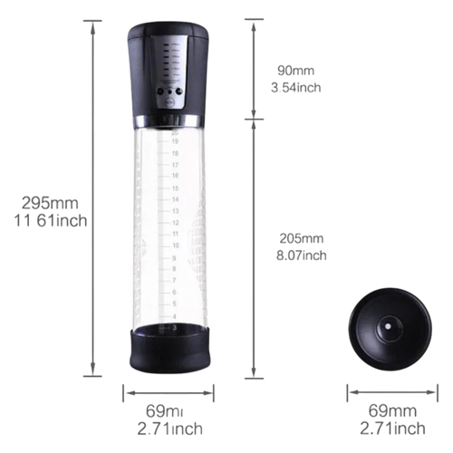 BOMBA DE VACIO PENIS PUMP MEN RECARGABLE