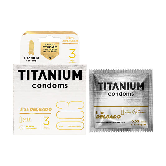 CONDONES TITANIUM ULTRA DELGADO