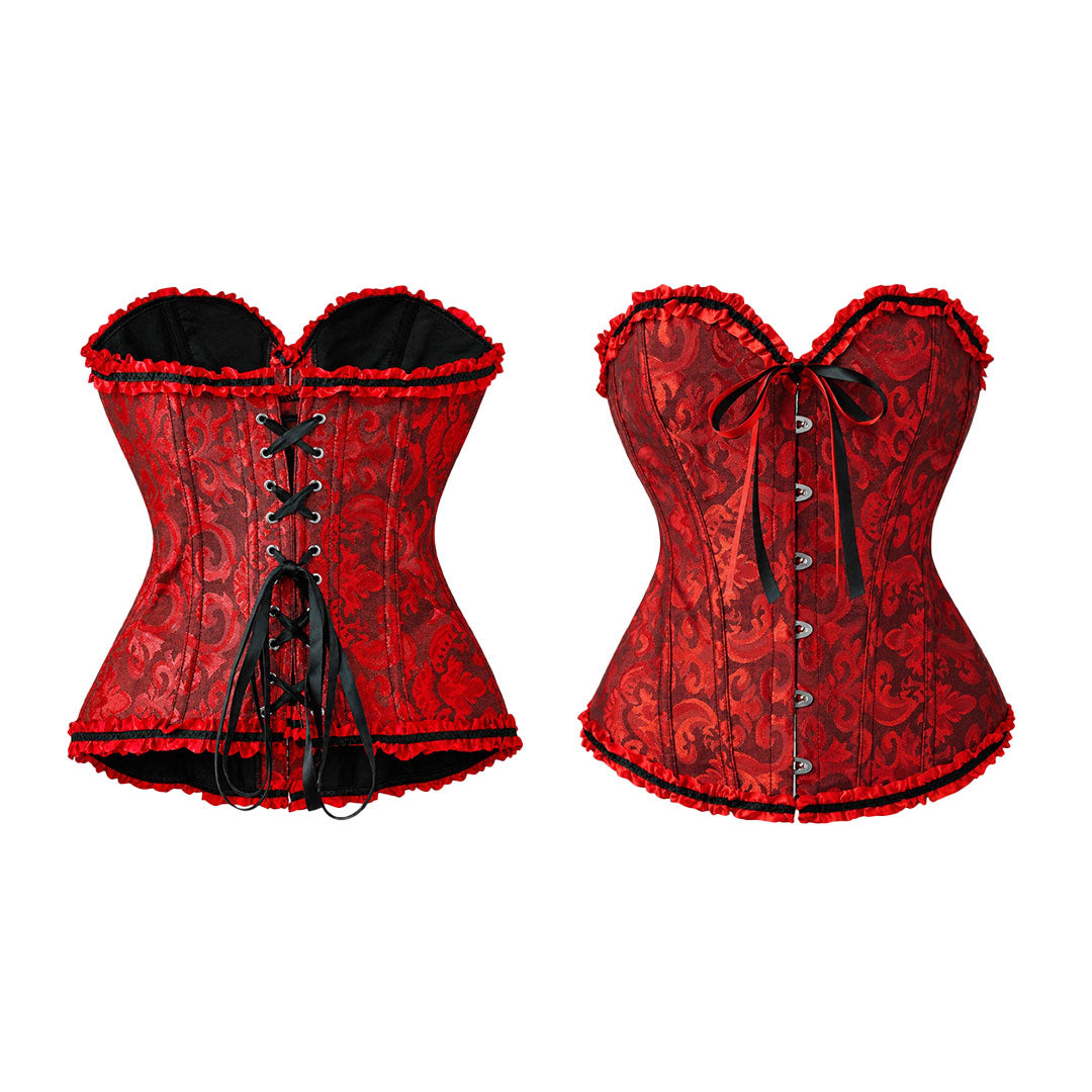 CORSET ROJO LAZO NEGRO VICTORINO