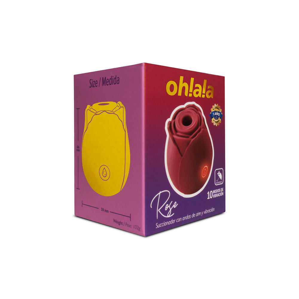 VIBRADOR SUCCIONADOR OHLALA ROSE