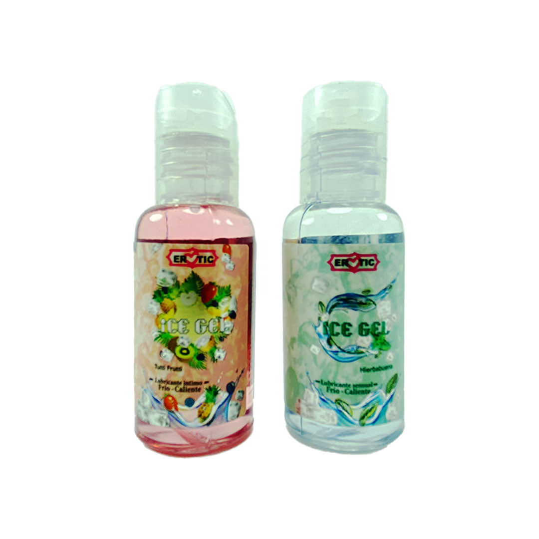 LUBRICANTE EROTIC ICE DOBLE EFECTO CON SABOR 40ML